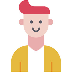 Vector Icon User, man, avatar, young, boy
