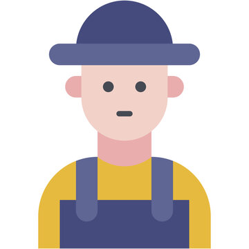recommend clip art: Vector Icon Farmer, worker, farming, agriculture