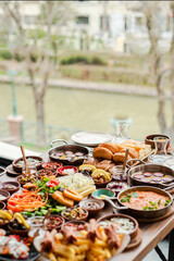 catering food on a restaurant