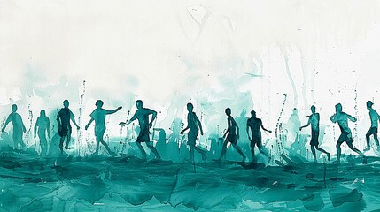 Obraz premium banner, abstract background, people, lifestyle, people in the park