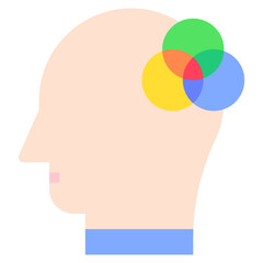 Vector Icon intelligence, mind, thought, user, human brain