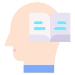 Vector Icon knowledge, mind, thought, user, human brain