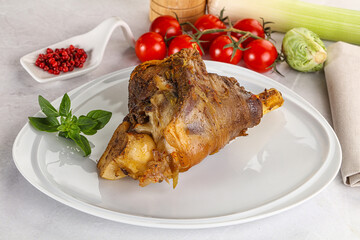 Baked Lamb shank with bone