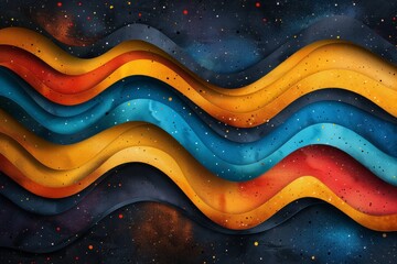 abstract background in colors and patterns for Autistic Pride Day