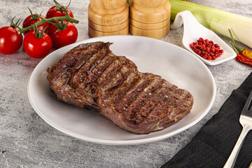 Rib eye steak grilled beef