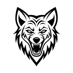  Wolf head vector illustration. This is an editable file.
