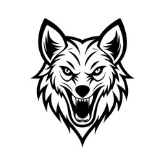  Wolf head vector illustration. This is an editable file.

