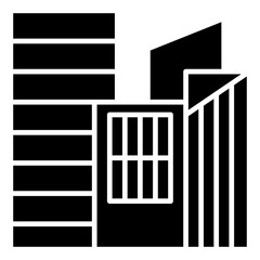 Vector Icon building, office, architecture, skyline, city