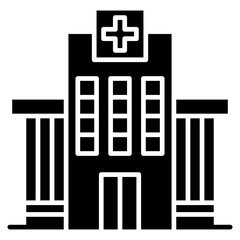 Vector Icon Building, clinic, healthcare, hospital, care