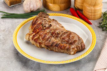 Grilled pork sirloin for dinner