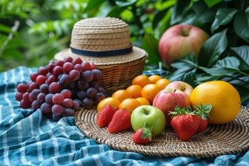 abstract background in colors and patterns for International Picnic Day
