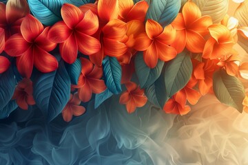 abstract background in colors and patterns for Kamehameha Day 