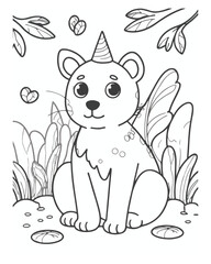 Animal Coloring  Book Page For Kids