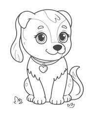 Animal Coloring  Book Page For Kids