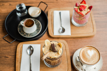 cup of coffee and cake