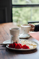 breakfast with strawberries