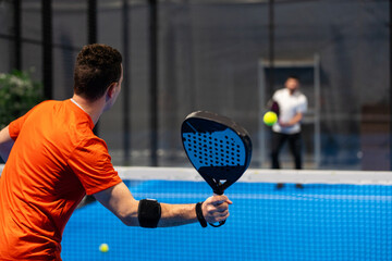 Paddle training of a young player 