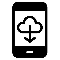 Obraz premium download, app, android, digital, interaction Icon