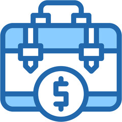 Vector Icon Briefcase, business, portfolio, work, money