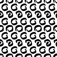 Seamless pattern with sketch circles shape