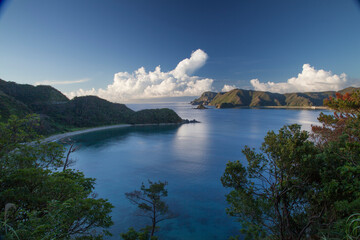 亜熱帯、入道雲、入江、