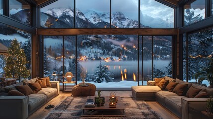 Fototapeta premium Modern residential, hotel, and homestay interior spaces