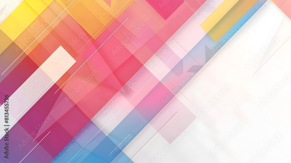 Poster Vibrant Abstract Geometric Background with Clean Copyspace for Versatile Digital Design or Presentation