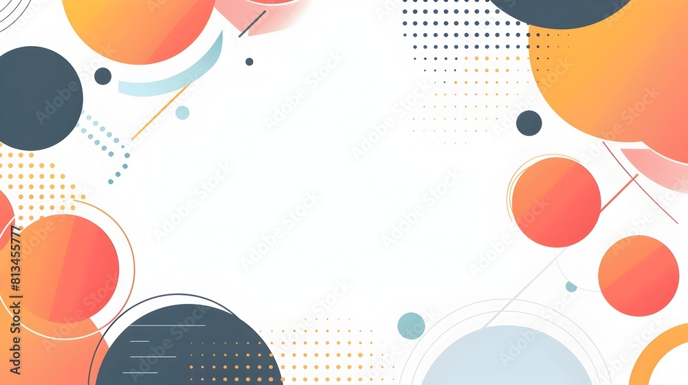 Fototapete vibrant geometric abstract background with ample copyspace for versatile design applications