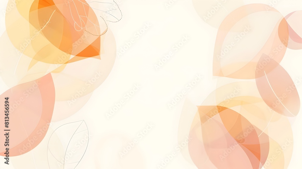Leinwandbilder elegant abstract geometric composition with balanced rule of thirds layout and muted earthy color sc