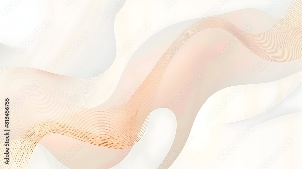 Poster Dreamy Abstract Geometric Template with Copyspace for Elegant Flat Design