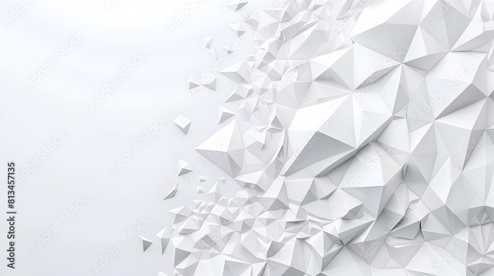 Leinwandbilder striking abstract geometric background with overlapping polygonal forms in contemporary flat graphic