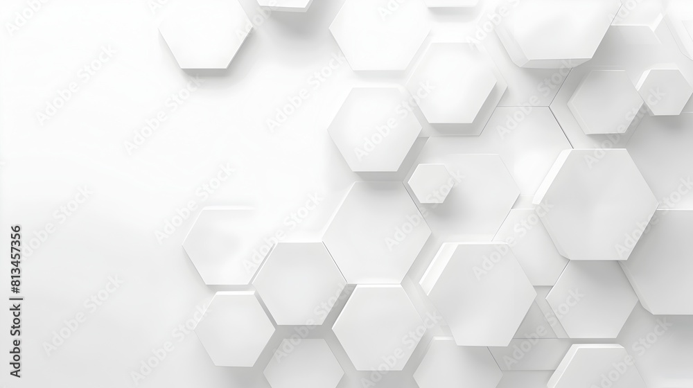 Aufkleber Sophisticated Abstract Geometric Background with Clean Flat Graphic and Plentiful Copy Space for Branding or Design