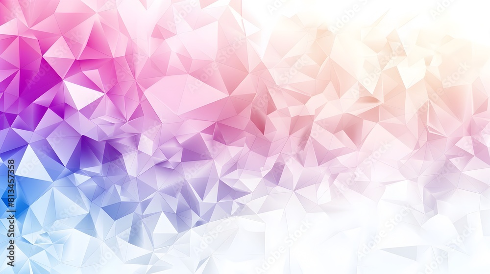 Fototapete Sophisticated Geometric Abstract Background Composed of Interlocking Polygons and Gradient Effects with Plentiful Copy Space and a Centered Rule of