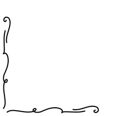 Doodle Simple Corner Border
