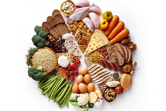 Detailed macro nutrient analysis in comprehensive healthy nutrition meal plan for balanced diet