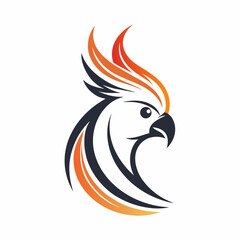 Logo icon of a cockatoo's head