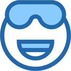 Vector Icon cool, emoji, emotion, smiley, feelings