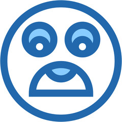 Vector Icon shocked, emoji, emotion, smiley, feelings