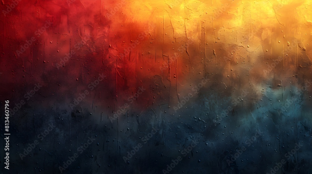 Aufkleber fiery grunge abstraction dramatic colorful digital textured backdrop with vibrant energetic brushstr