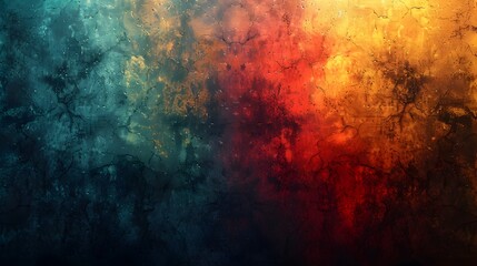 Obraz premium Vibrant Abstract Grunge Painting with Energetic Color Bursts and Textured Backdrop