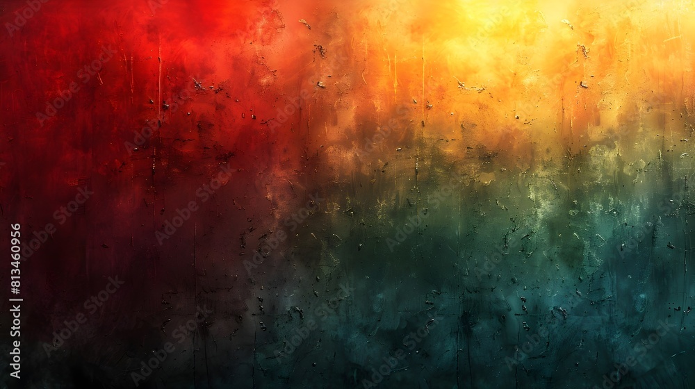 Aufkleber bold abstract grunge textured background with vibrant colorful splashes and brushstrokes for creativ