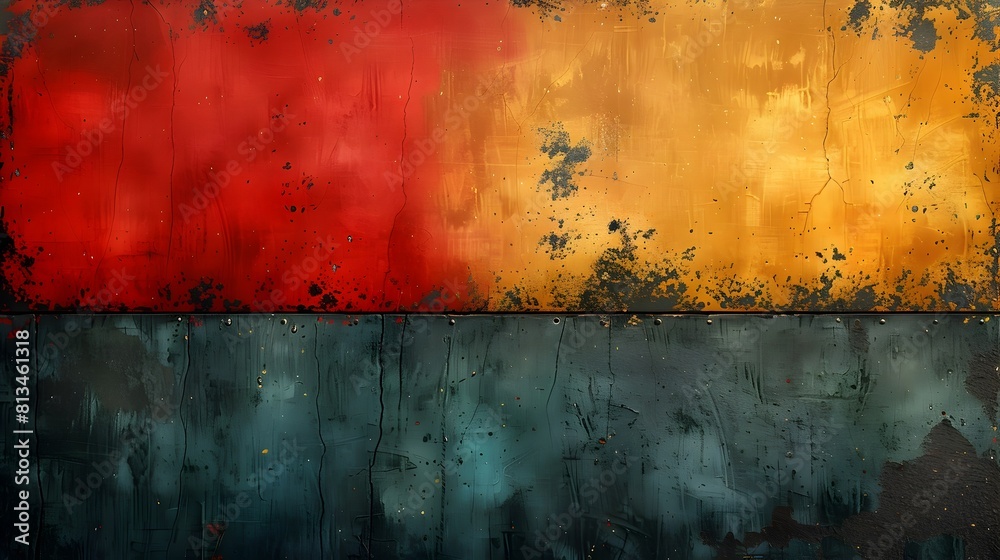 Aufkleber Vibrant Grunge Abstract Background with Textured Layers and Earthy Color Tones for Creative Projects and Web Designs
