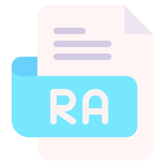 Vector Icon ra, file type, file format, file extension, document