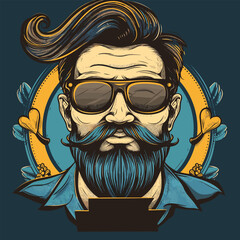 Fototapeta premium skull with sunglasses