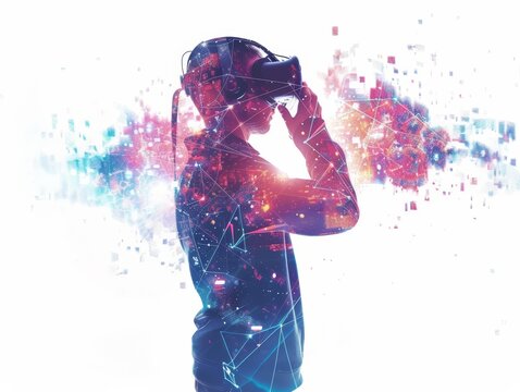 Visionary software developers create a mystifying game universe that evolves based on player decisions in realtime, isolated on white