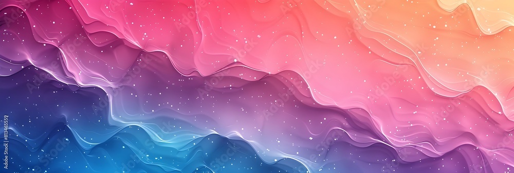Poster vibrant gradient cosmic landscape with flowing ethereal textures and patterns for striking visuals a