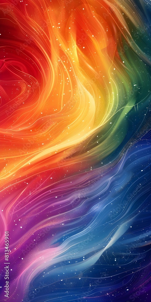 Poster Vibrant Cosmic Swirl Captivating Multicolor Gradient and Noise Texture Backdrop for Wallpaper Poster or Flyer Design