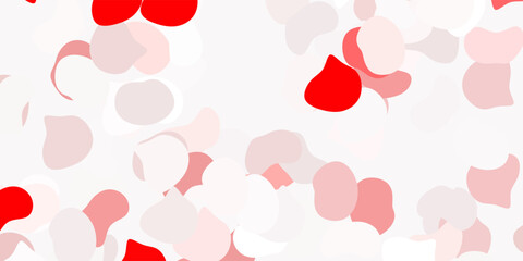 Light red vector background with random forms.
