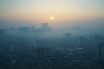 Fototapeta premium haze in the city