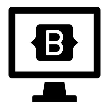 Bootstrap web development icon